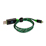 LED floating cable Micro USB green